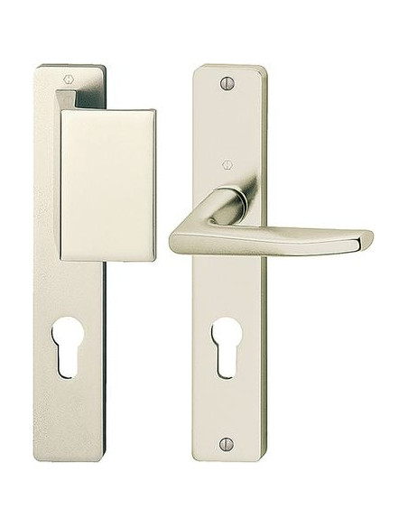 Ensemble Zurich sur grande plaque Finition Champagne coloris F2 - HOPPE