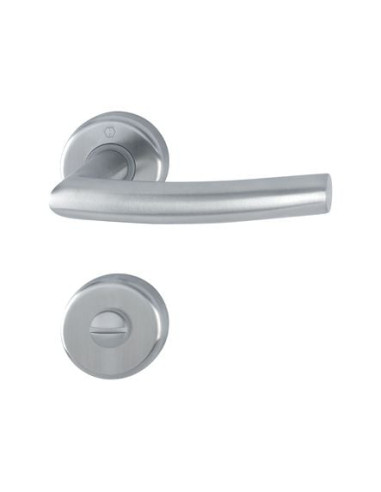 Ensemble inox Alta sur rosace Finition inox mat...