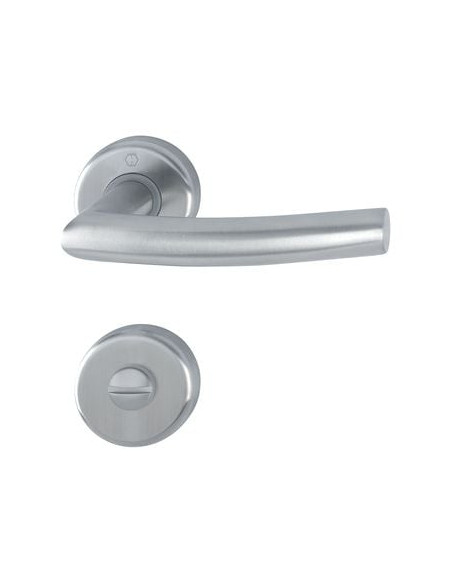 Ensemble inox Alta sur rosace Finition inox mat F69 - HOPPE