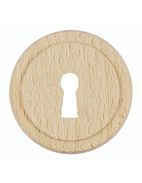Rosace simple hêtre Finition bois brut - BRIONNE