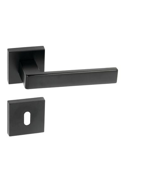 Ensemble sur rosace carrée Kristina Finition noir mat - ENDEX