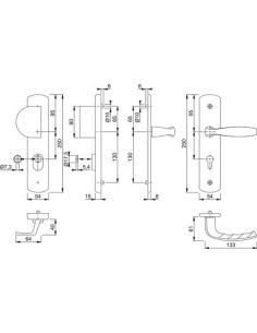 Ensemble de sécurité New York sur plaque Finition argent... 2