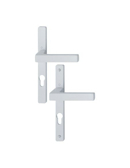 Ensemble Toulon 7/70 sur plaque étroite Finition blanc RAL 9016 - HOPPE