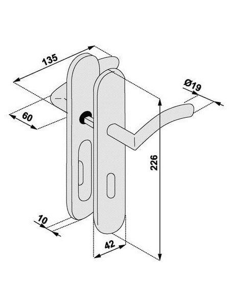 Ensemble inox sur plaque ELA 31 OPENLINE