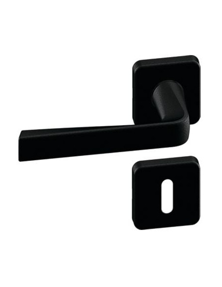Ensemble KAZA sur rosace carrée 6601 Finition Basalt - VACHETTE