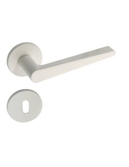 Ensemble sur rosace ronde Chronos Finition blanc mat - ENDEX