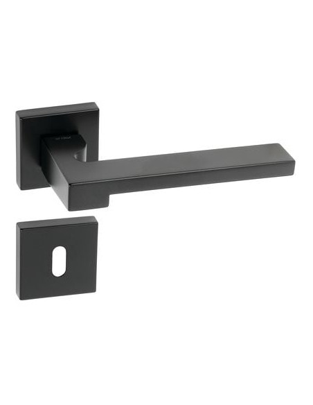 Ensemble sur rosace carrée Gloria Finition noir mat - ENDEX