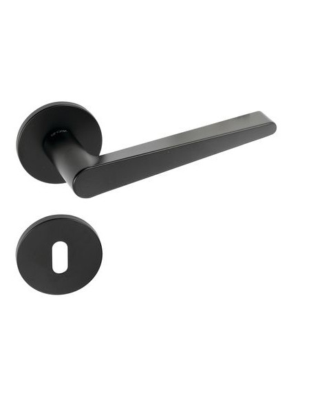Ensemble sur rosace ronde Chronos Finition noir mat - ENDEX