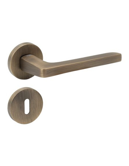 Ensemble laiton sur rosace Log.gic Finition Bronze mat - GROEL