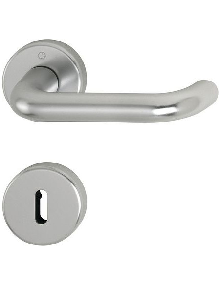 Ensemble Paris sur rosace Finition Inox coloris F9 - HOPPE