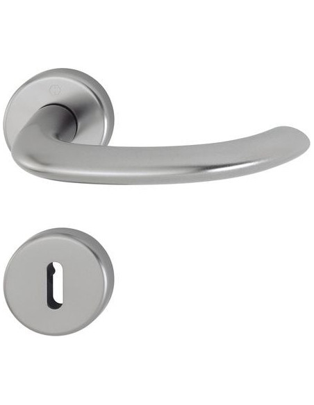 Ensemble Marseille sur rosace Finition Inox coloris F9 - HOPPE