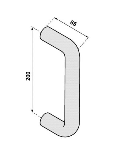 Poignée stg 83 Filetée percée - NORMBAU ALLEGION