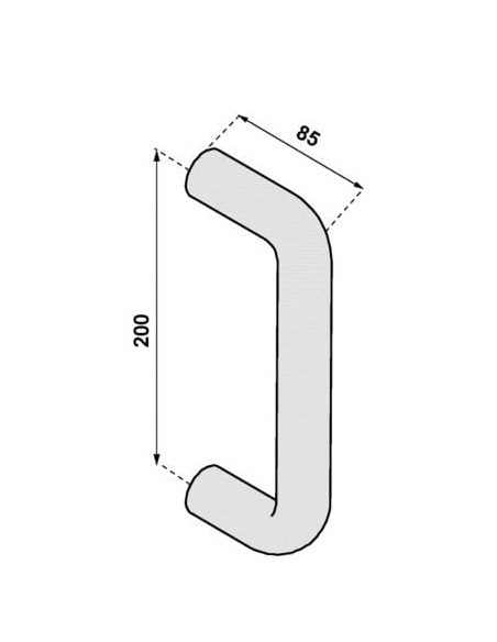 Poignée stg 83 Filetée percée - NORMBAU ALLEGION
