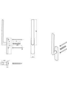 Poignée intérieure sans cylindre PRISMA FAPIM 2