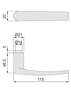 Bouton / béquille DUVAL 2