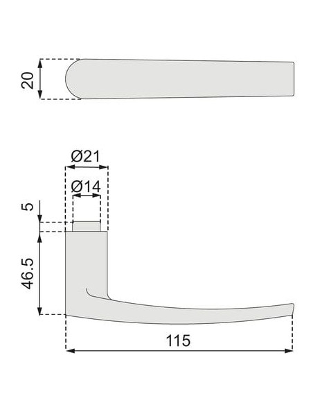 Bouton / béquille DUVAL