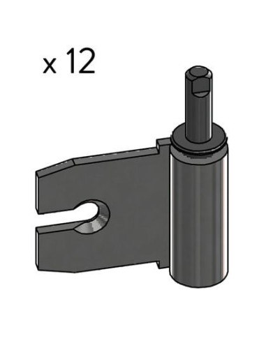 Paumelle universelle pour menuiserie bois acier...
