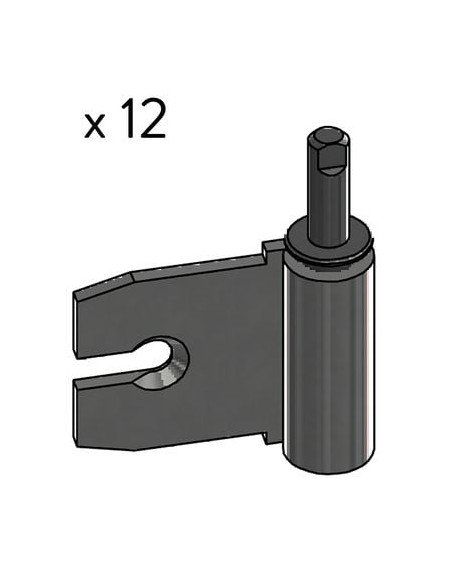 Paumelle universelle pour menuiserie bois acier zingué blanc Lame mâle à visser - BOURG INDUSTRIE