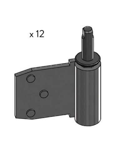 Paumelle universelle pour menuiserie bois acier...