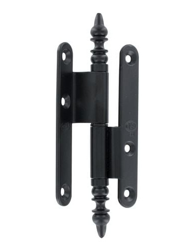 Paumelle à vase n°3 coudée rustique Époxy noir