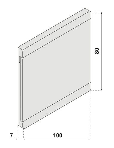Porte-étiquette 846.01 NORMBAU ALLEGION