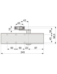 Ferme-porte à pignon crémaillère TS 83 BC Classic Line... 2
