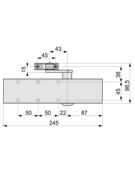 Ferme-porte à pignon crémaillère TS 83 BC Classic Line DORMAKABA
