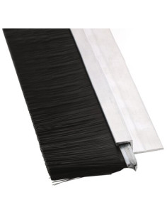 Profilé brosse poils polypropylène noir Profil F à 90° -... 2