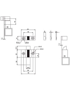 Loqueteau à tirette étroite LA CROISEE DS 2
