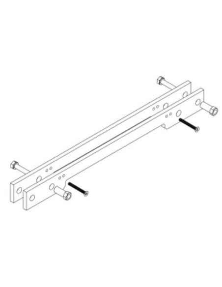 Plaque de montage pour portail barreaudé ASSAABLOY