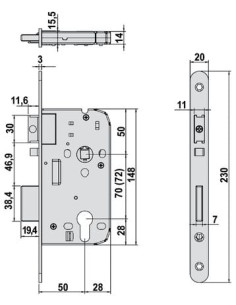Serrure automatique Marques 825 MARQUES 2