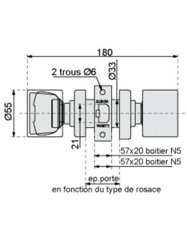 Serrure V 6500 VACHETTE