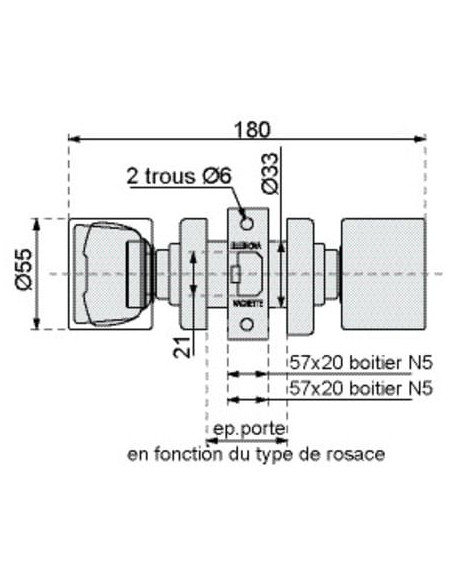 Serrure V 6500 VACHETTE