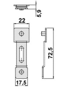 Attache de tringle pour serrure EGO Pour profil à gorge... 2