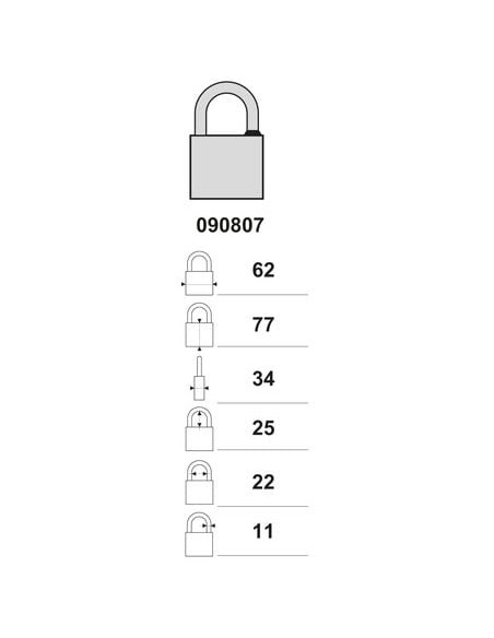 Cadenas blindé à combinaison THIRARD