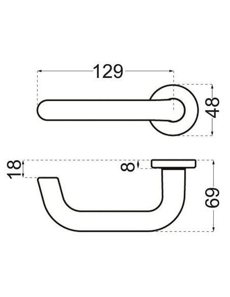 Béquille double Bercy 1325 Finition argent - VACHETTE