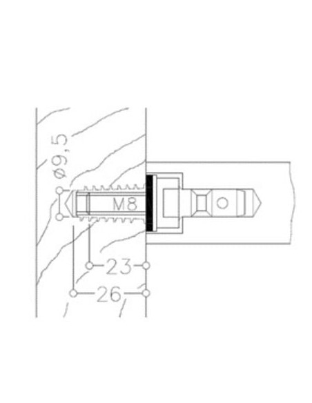 Kit de montage MU 1.3R NORMBAU ALLEGION
