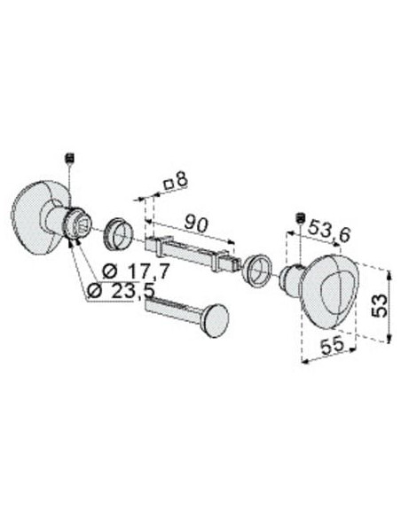 Bouton aluminium Locinox LOCINOX
