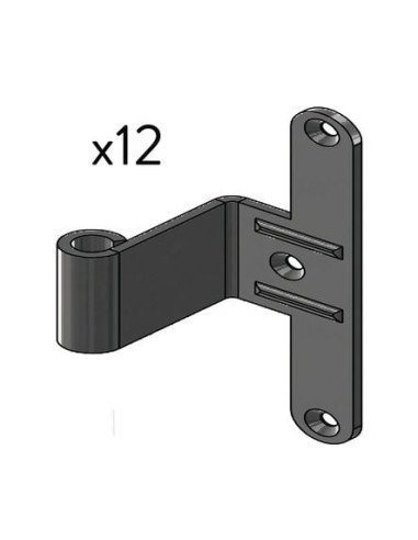 Paumelle universelle pour menuiserie bois acier...