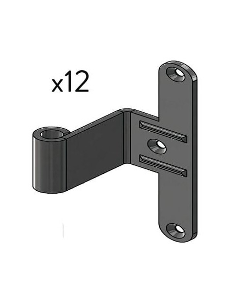 Paumelle universelle pour menuiserie bois acier zingué blanc Lame femelle 130 maternelle réversible - BOURG INDUSTRIE