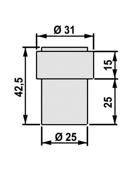 Butoir de sol inox carré EZ217Q KARCHER DESIGN