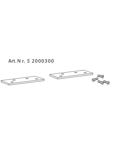 Paire de plaques de fixation pour ITS 96 DORMAKABA