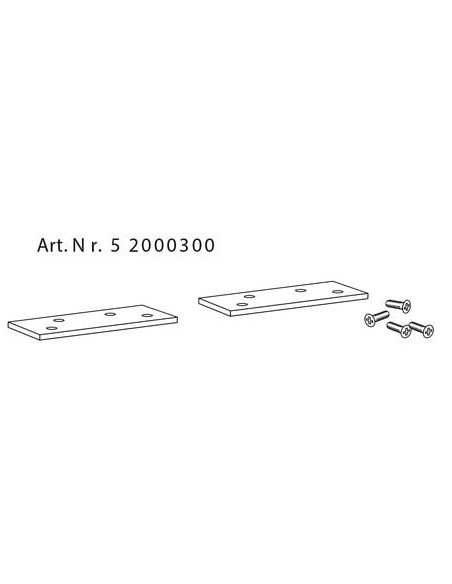 Paire de plaques de fixation pour ITS 96 DORMAKABA