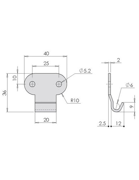 Fermeture à levier à ressort 7020 inox