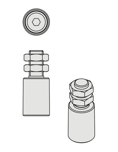 Rouleau nylon 230i tige inox COMUNELLO