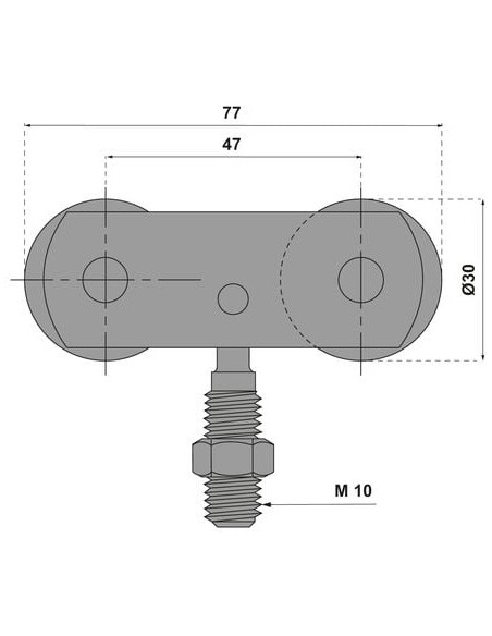 Monture pivotante 633 à force 40 kg MANTION