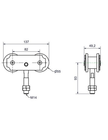 Monture pivotante 663 MANTION