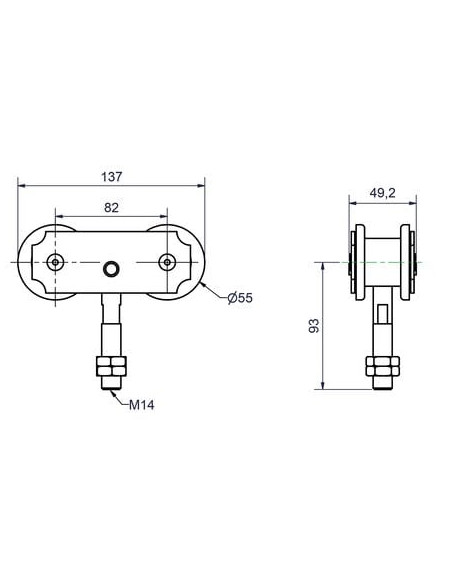 Monture pivotante 663 MANTION