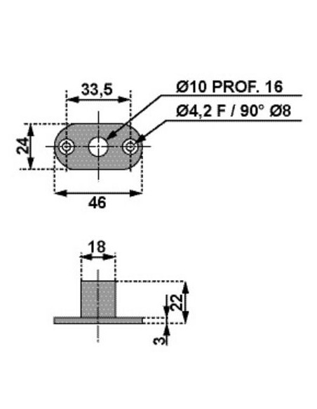 Boîte à roulement pour penture à cache STREMLER