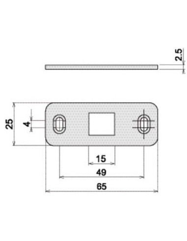 Gâche de sol inox 6856 LA CROISEE DS